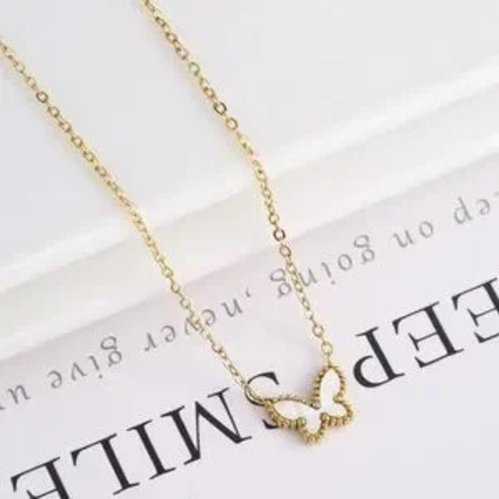 Gold Filled Butterfly Necklace